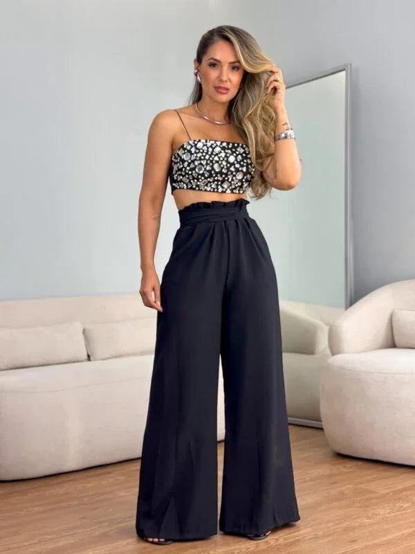 Calça pantalona marran